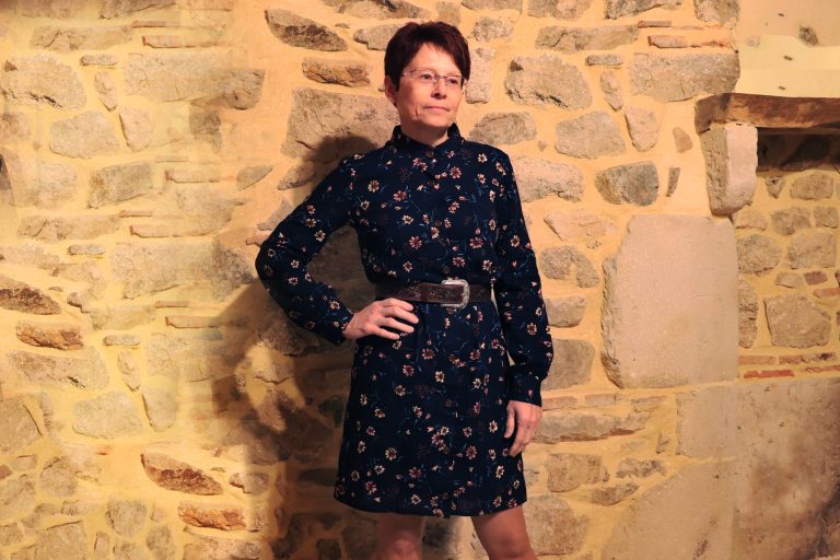 Robe Kyoto - robe chemise, robe col mao